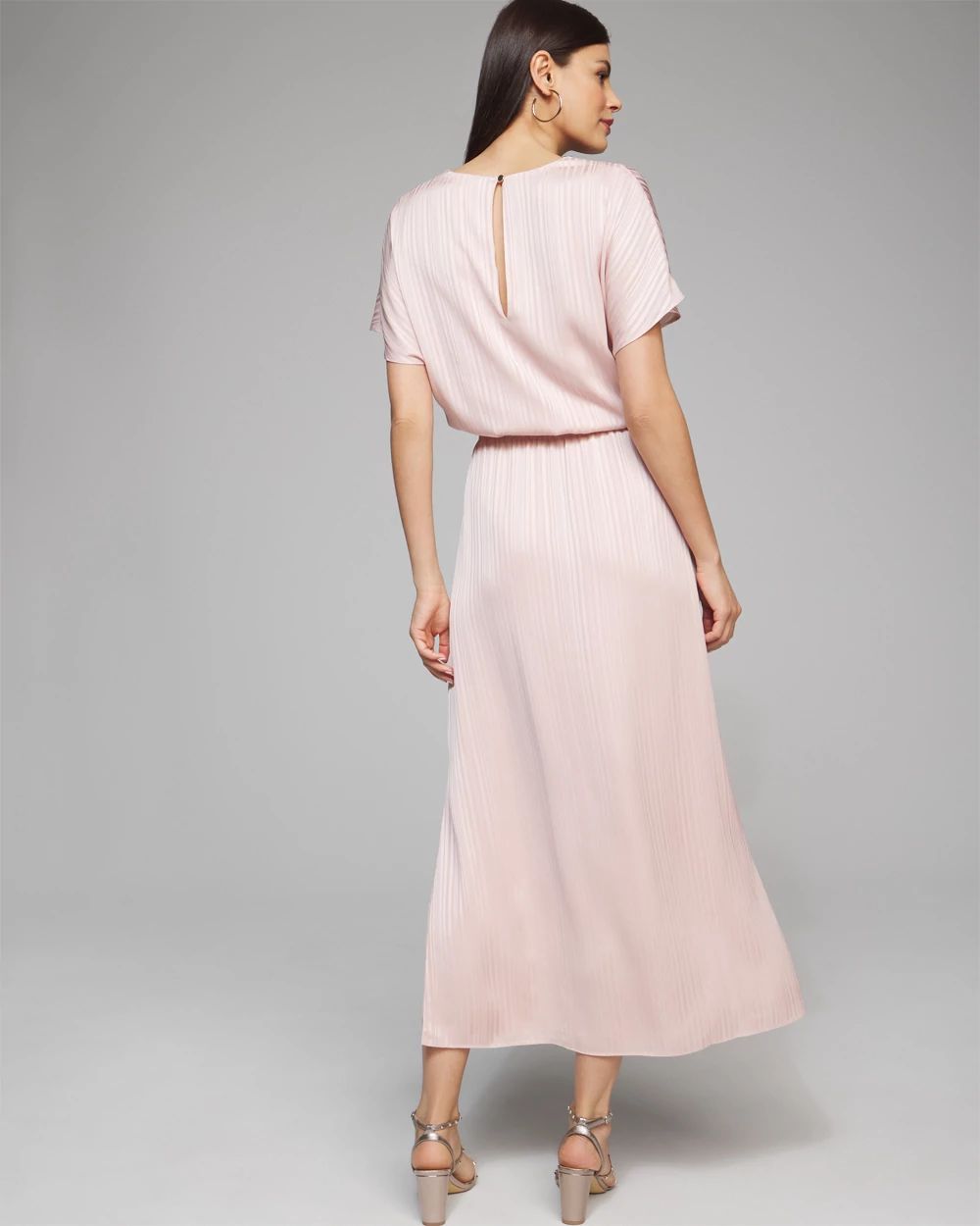 Outlet WHBM Satin Crinkle Maxi Dress