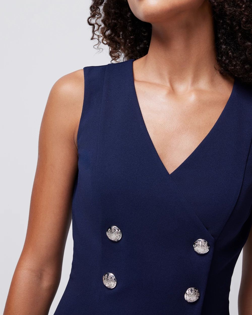 Sleeveless Blazer Dress
