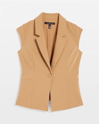 Luxe Stretch Single-Button Vest click to view larger image.