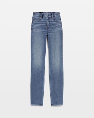 High-Rise Full Straight Jeans click to view larger image.