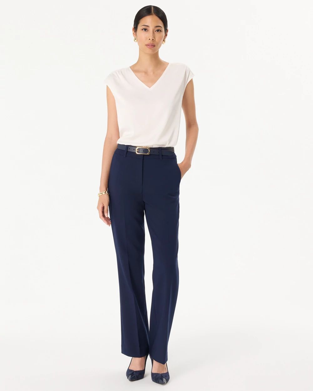 Luxe Stretch High Rise Riley Trouser
