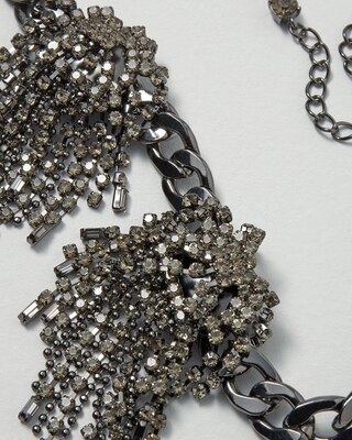 Hematite Fringe Necklace