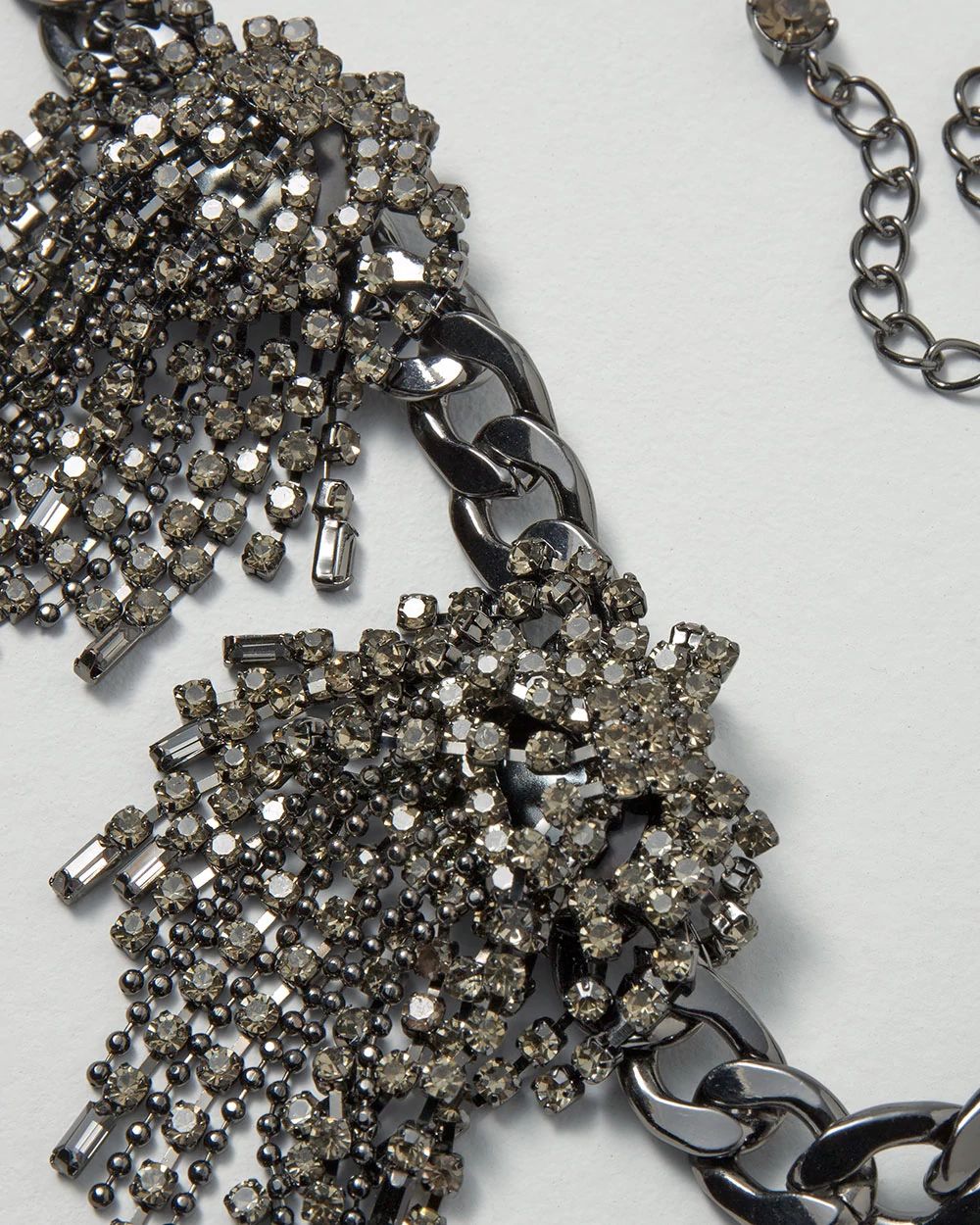 Hematite Fringe Necklace