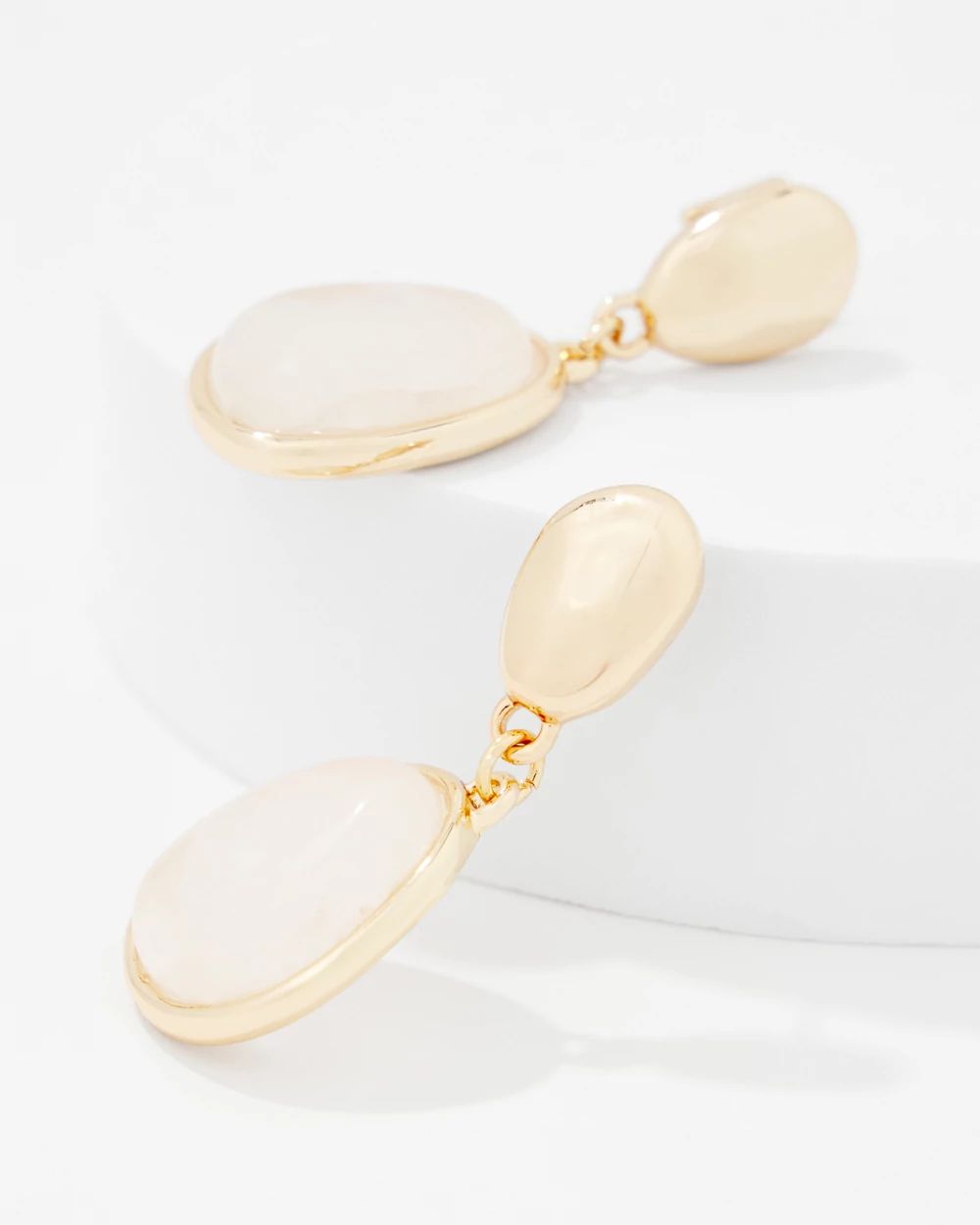 Quartz Drop Earrings