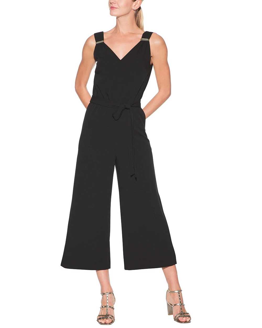 Outlet WHBM Sleeveless Detail Crop Jumpsuit
