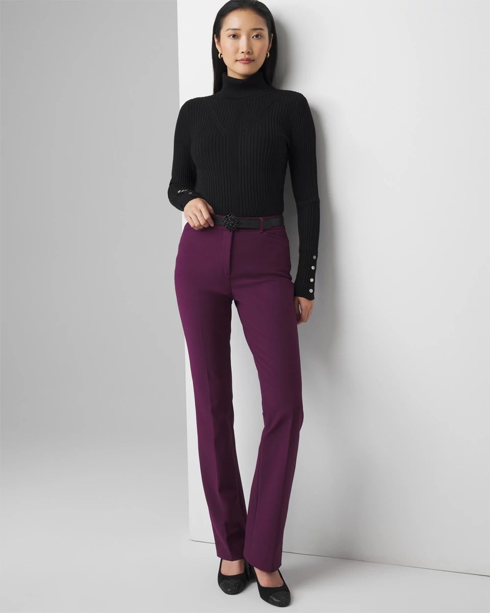 WHBM® Ines Slim Bootcut Comfort Stretch Pant