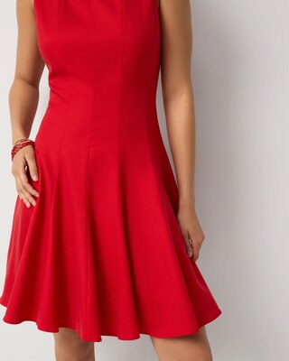 Petite Pleated Mini Dress click to view larger image.