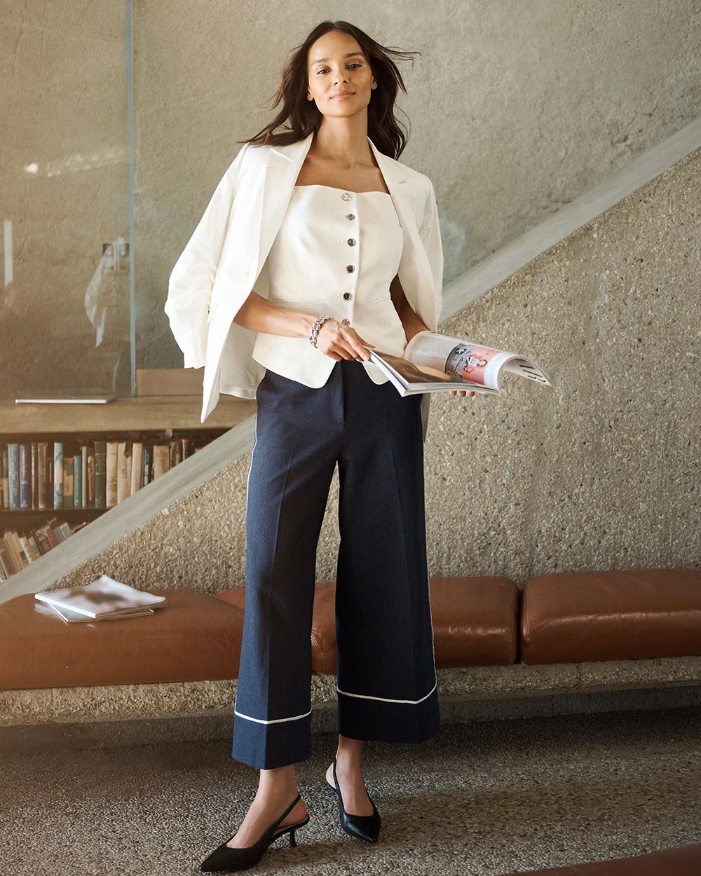 Ruched Sleeve Blazer click to view larger image.