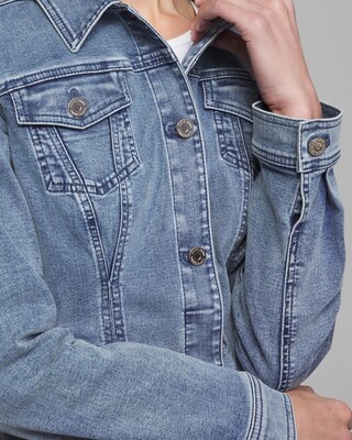 Outlet WHBM Slim Trucker Denim Jacket