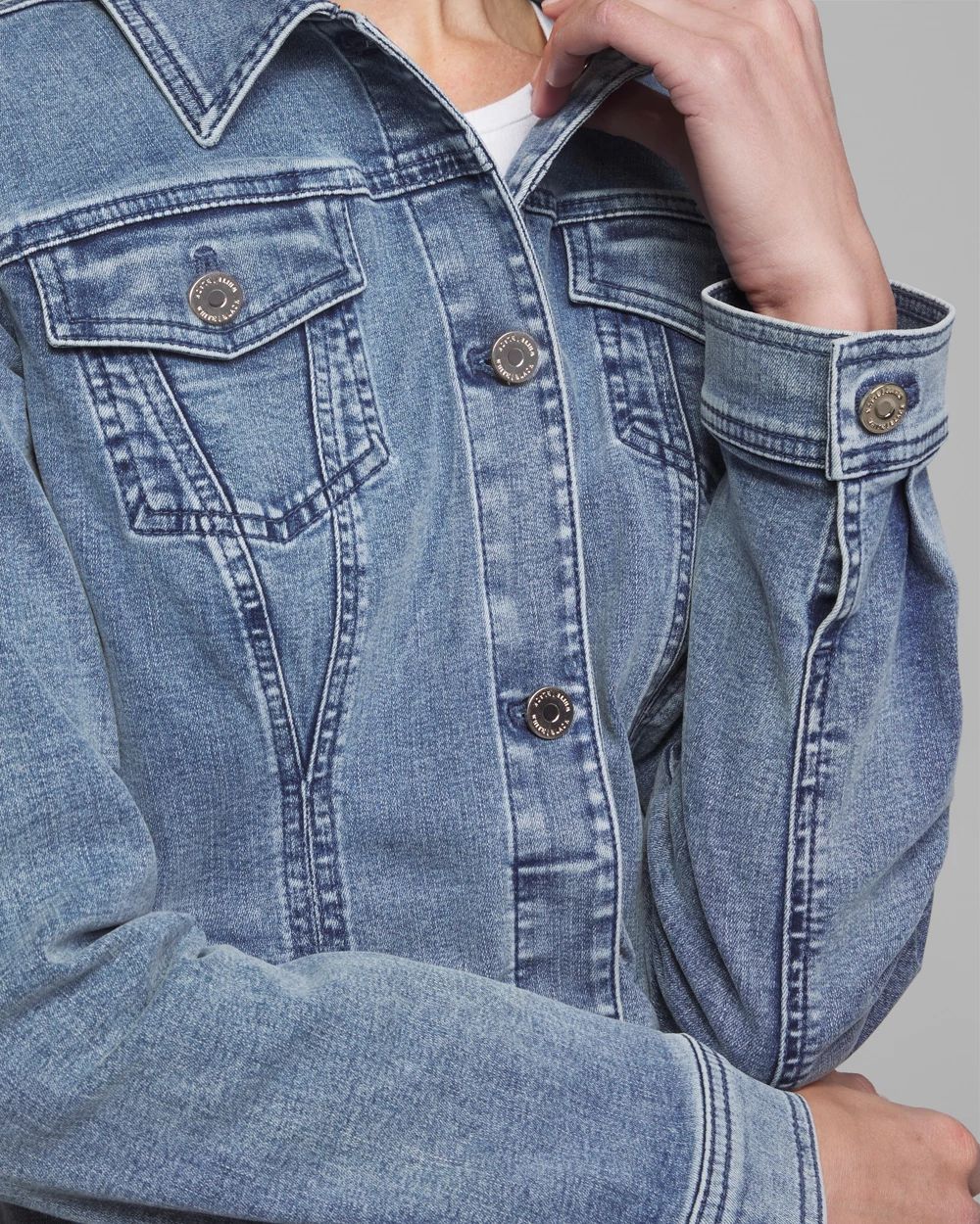 Outlet WHBM Slim Trucker Denim Jacket