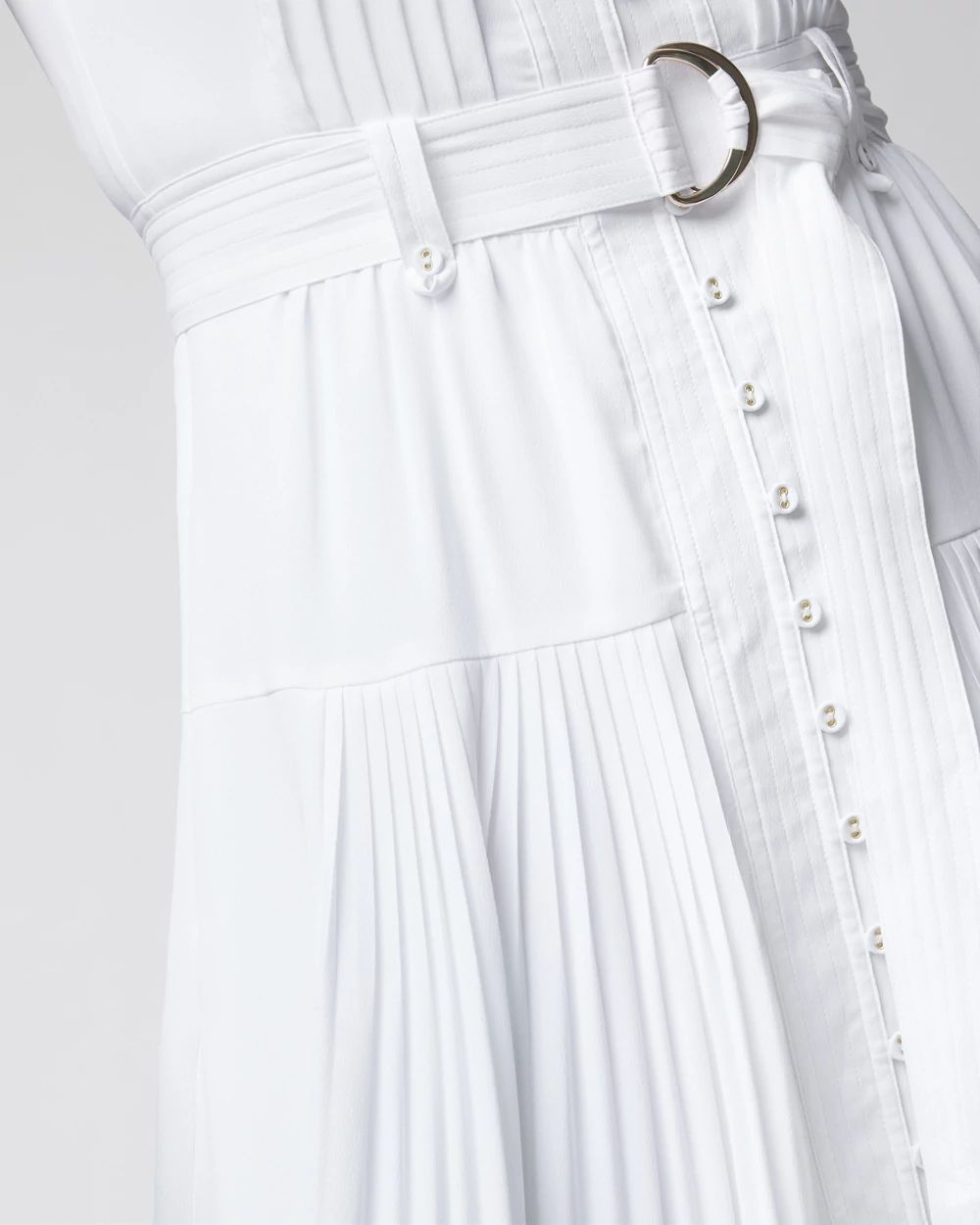 Pleated Utility Dress