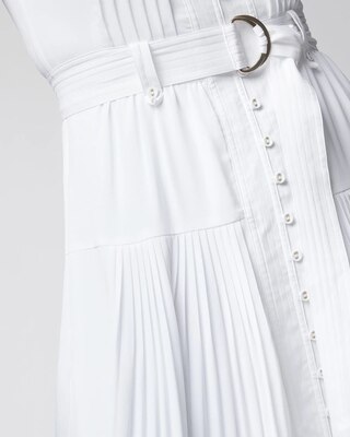 Pleated Utility Dress