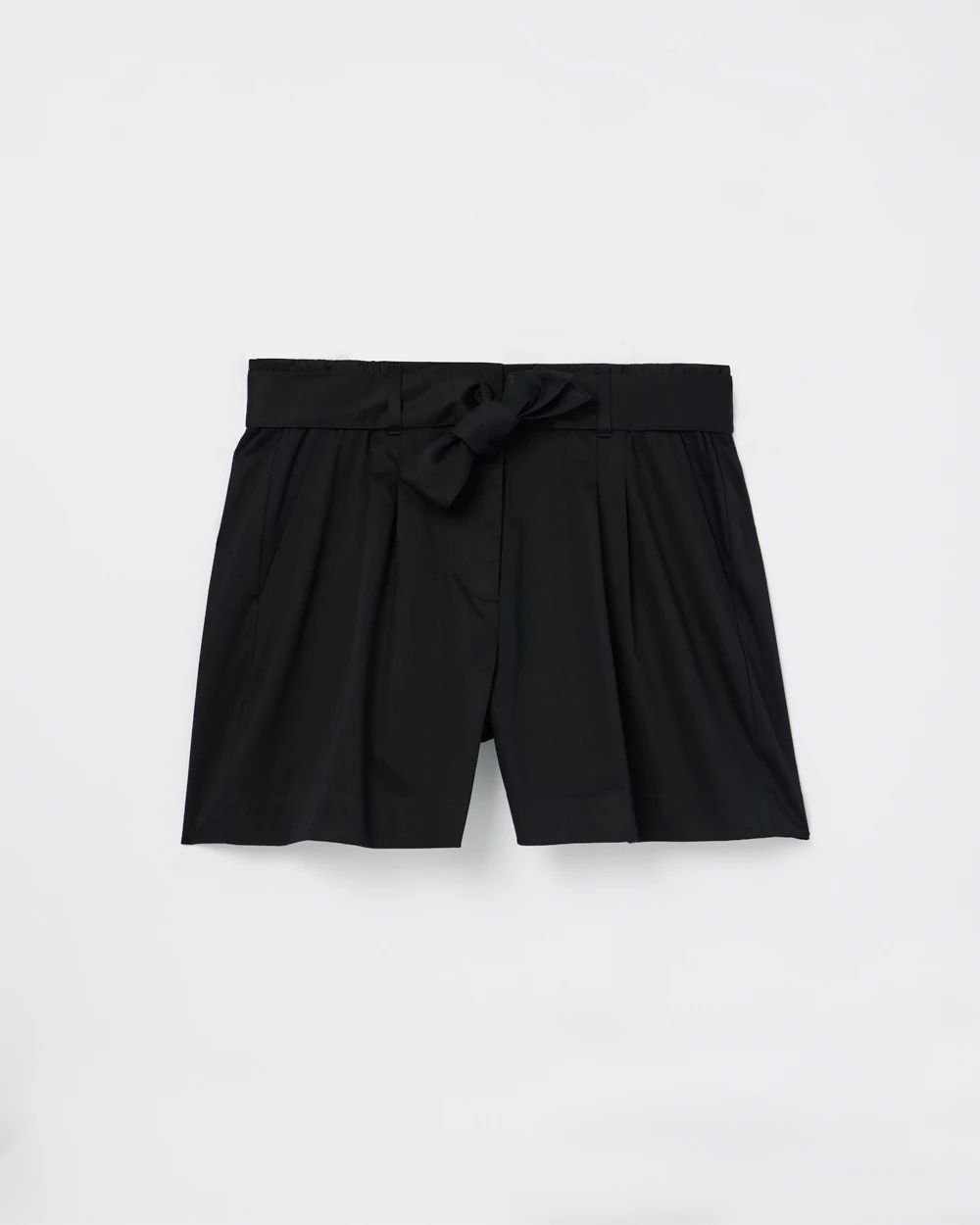 Belted Sateen Short