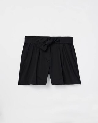 Belted Sateen Short