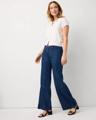 High Rise Wide Leg Featherweight Jean click to view larger image.