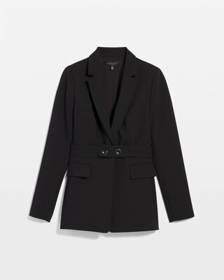 Petite Belted One-Button Blazer click to view larger image.