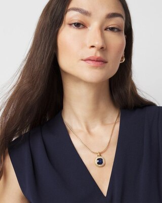 Blue Crystal Pendant