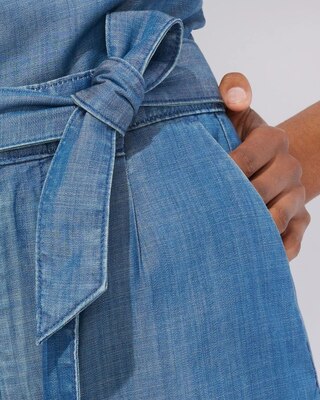 Outlet WHBM Tie-Belt Shorts
