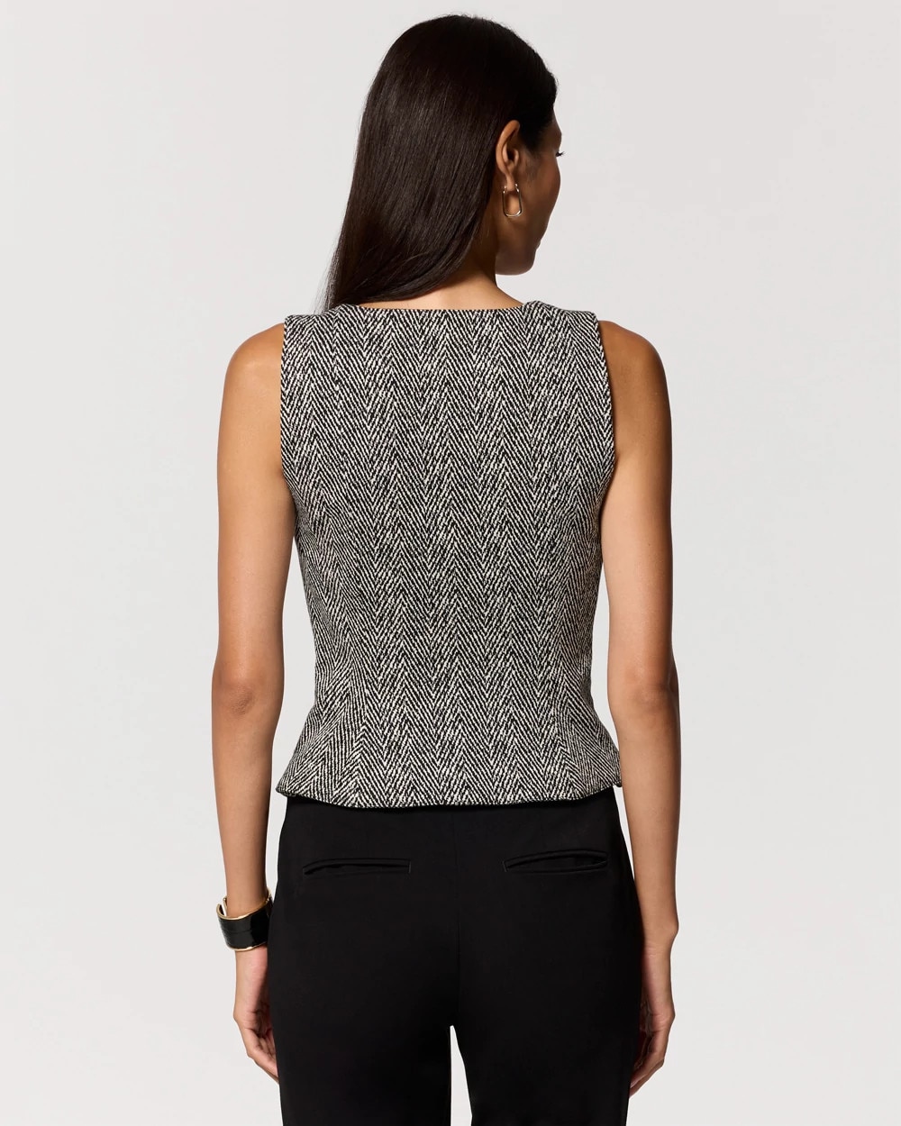 Knit Zip-Front Bustier