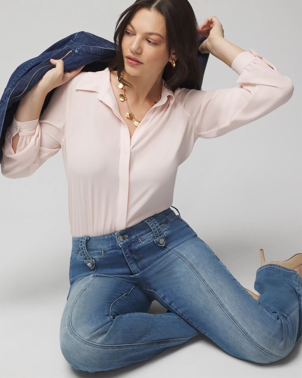 Petite High-Rise Everyday Soft Bootcut Jeans