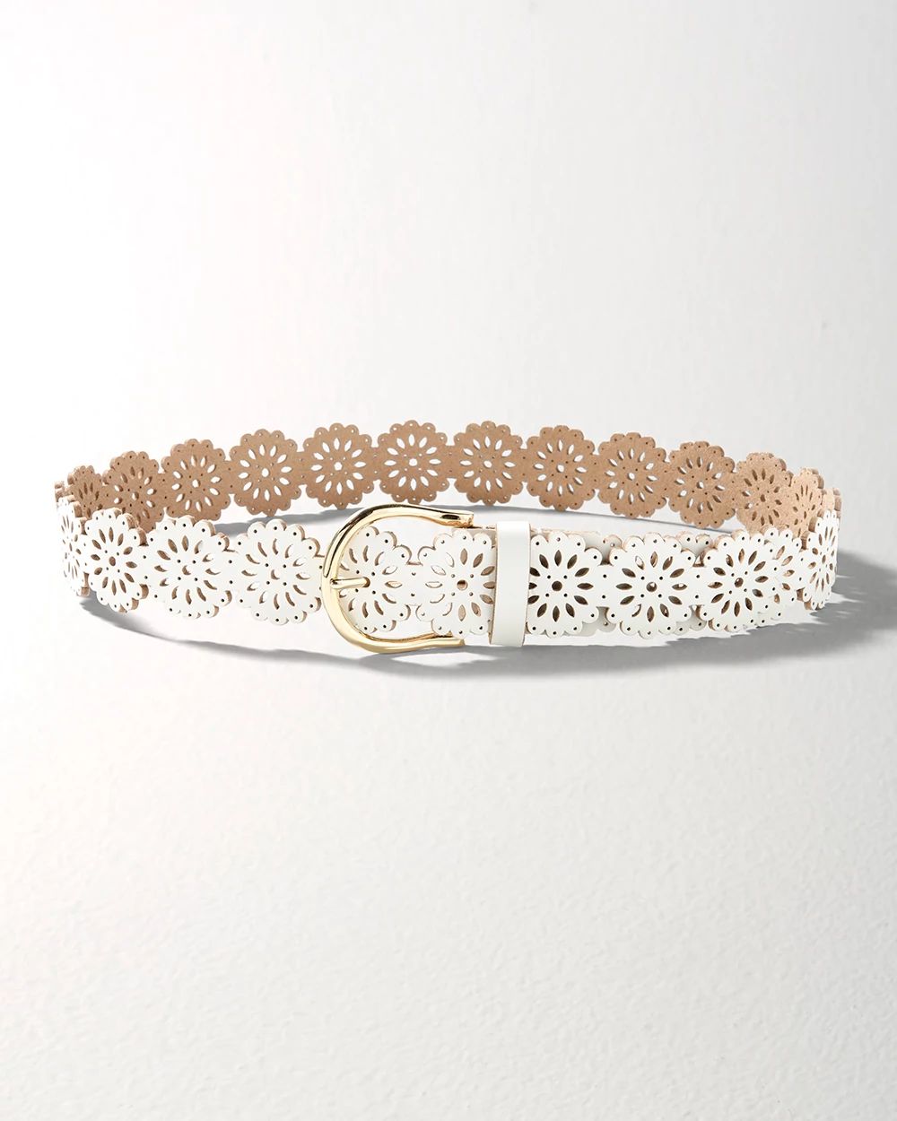 Laser Cut Denim Belt