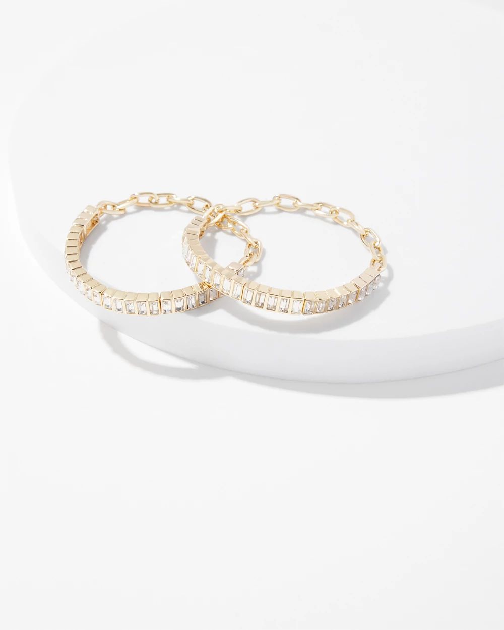Gold Bracelets, 2-Pack