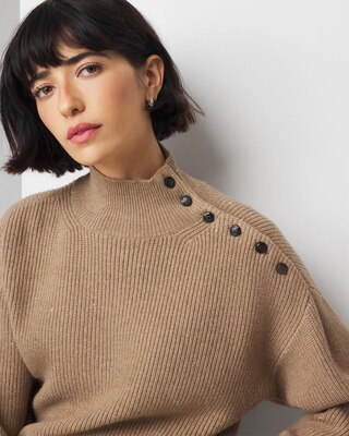 Sequin Mockneck Sweater