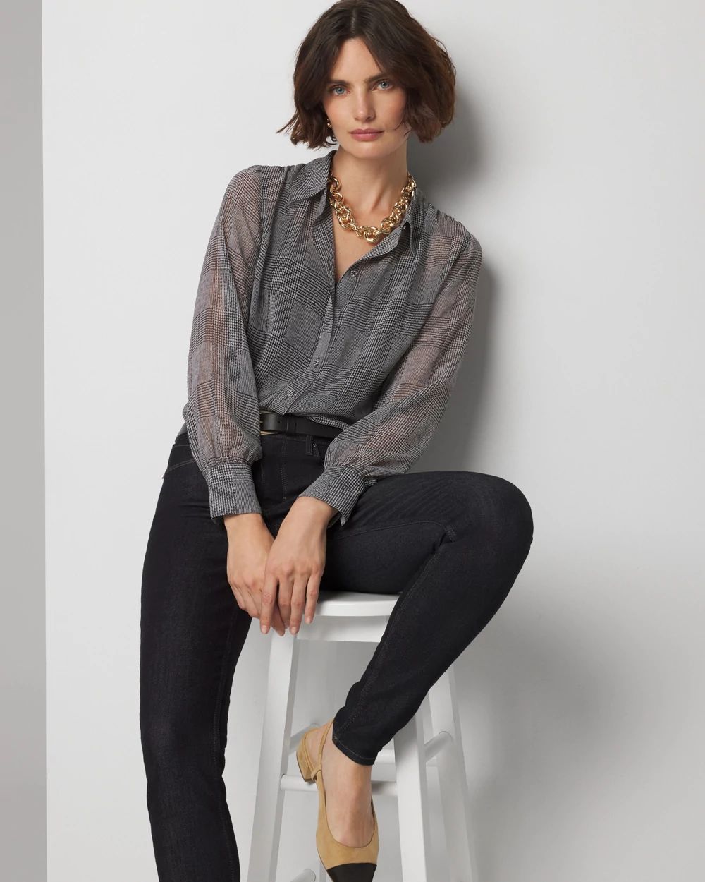 Petite Plaid Soft Shirt