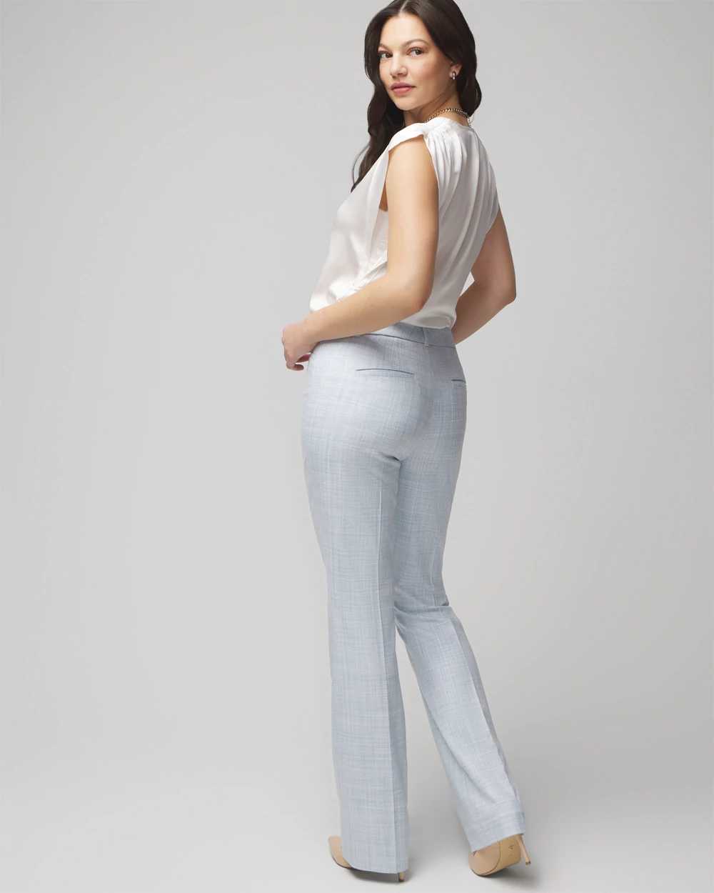 Curvy WHBM® Ines Slim Bootcut Pant click to view larger image.