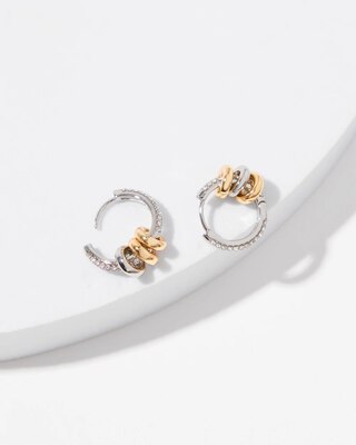 Convertible Crystal Huggie Earrings