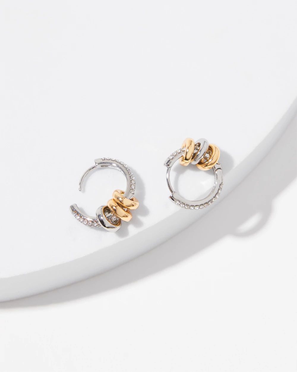 Convertible Crystal Huggie Earrings