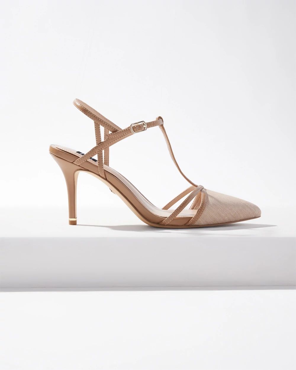 Strappy Mid-Heel Pump
