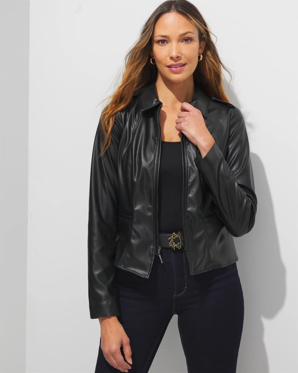 Outlet WHBM Zip Front Jacket