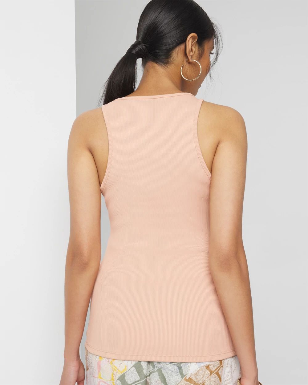 WHBM FORME™ Ribbed Stretch Tank click to view larger image.