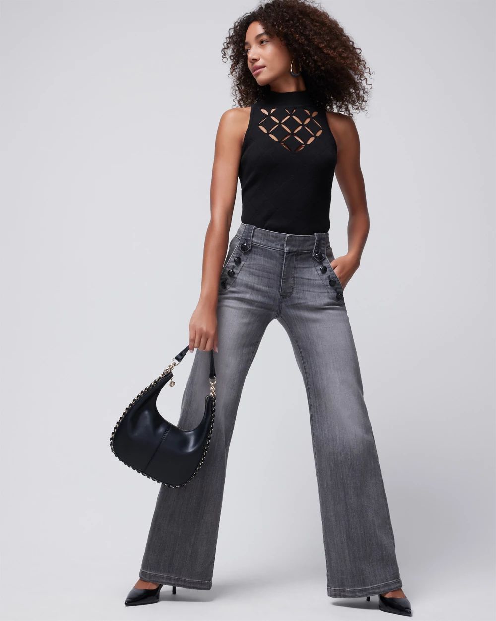 Diamond Cutwork Tank