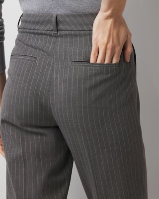 WHBM® Elle Slim Ankle in Pinstripe click to view larger image.