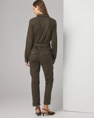 Long Sleeve Utility Jumpsuit click to view larger image.