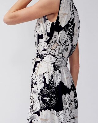 Matte Jersey Surplice Tie Sheath Dress