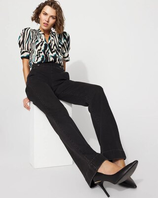 Elbow Sleeve Y-Neck Shirt click to view larger image.