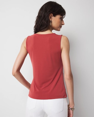 Ring Detail Ruched Tank click to view larger image.