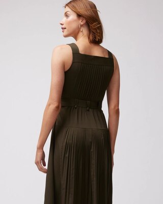 Pleated Utility Dress