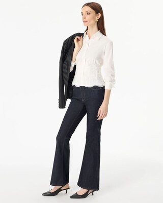 Lace Corset Poplin Shirt click to view larger image.