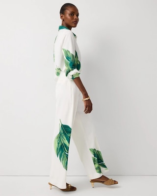 Placed Print Wide Leg Pant click to view larger image.