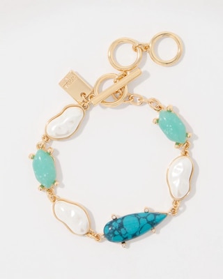 Multi-Color Toggle Bracelet click to view larger image.