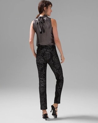 WHBM® Jolie Button Straight Luxe Stretch Pant