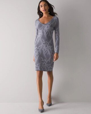 Jacquard Sweater Dress