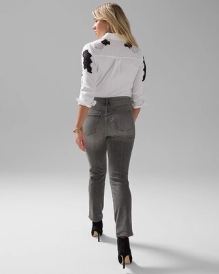 High-Rise Straight Jeans