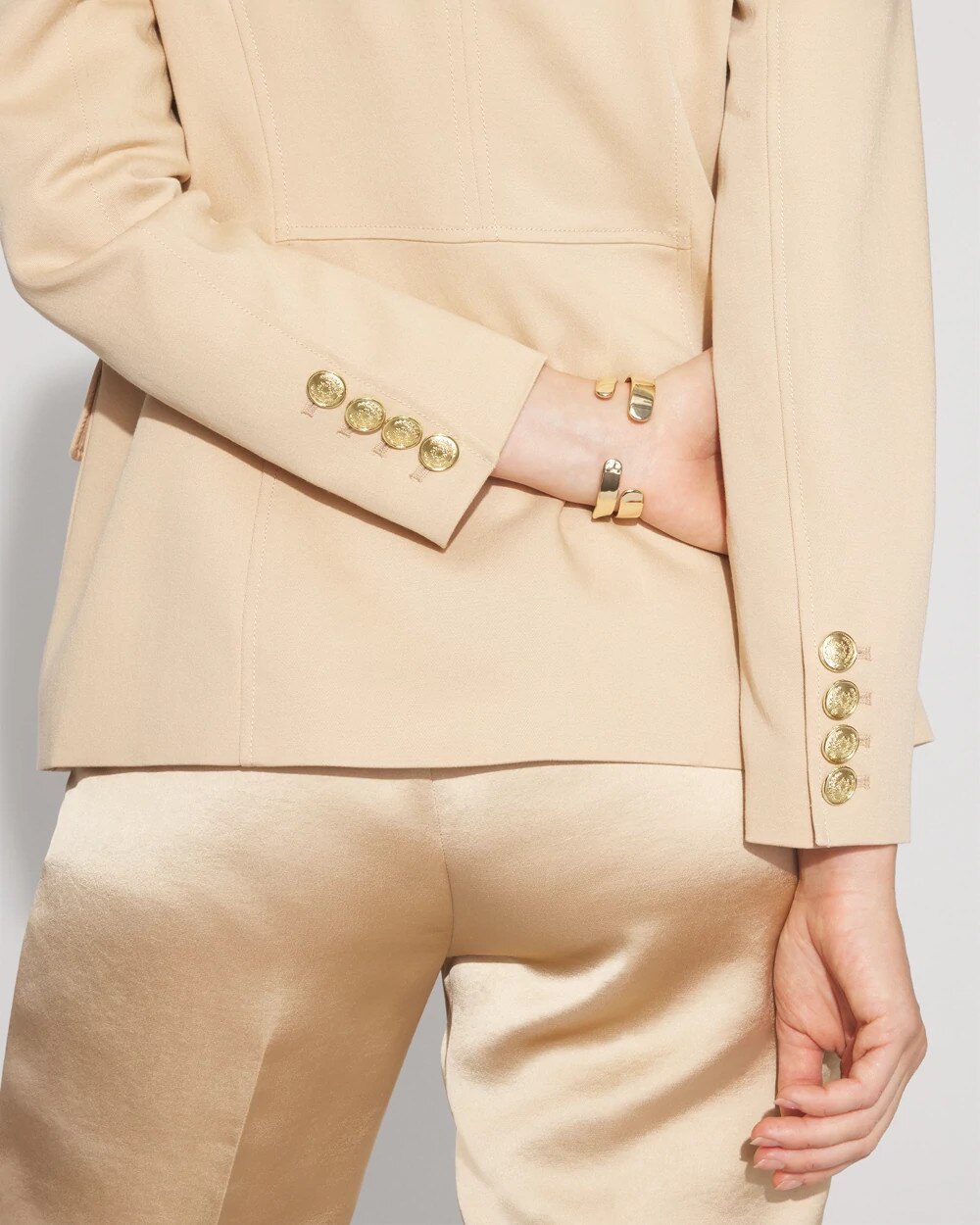Double-Breasted Utility Blazer - image 3