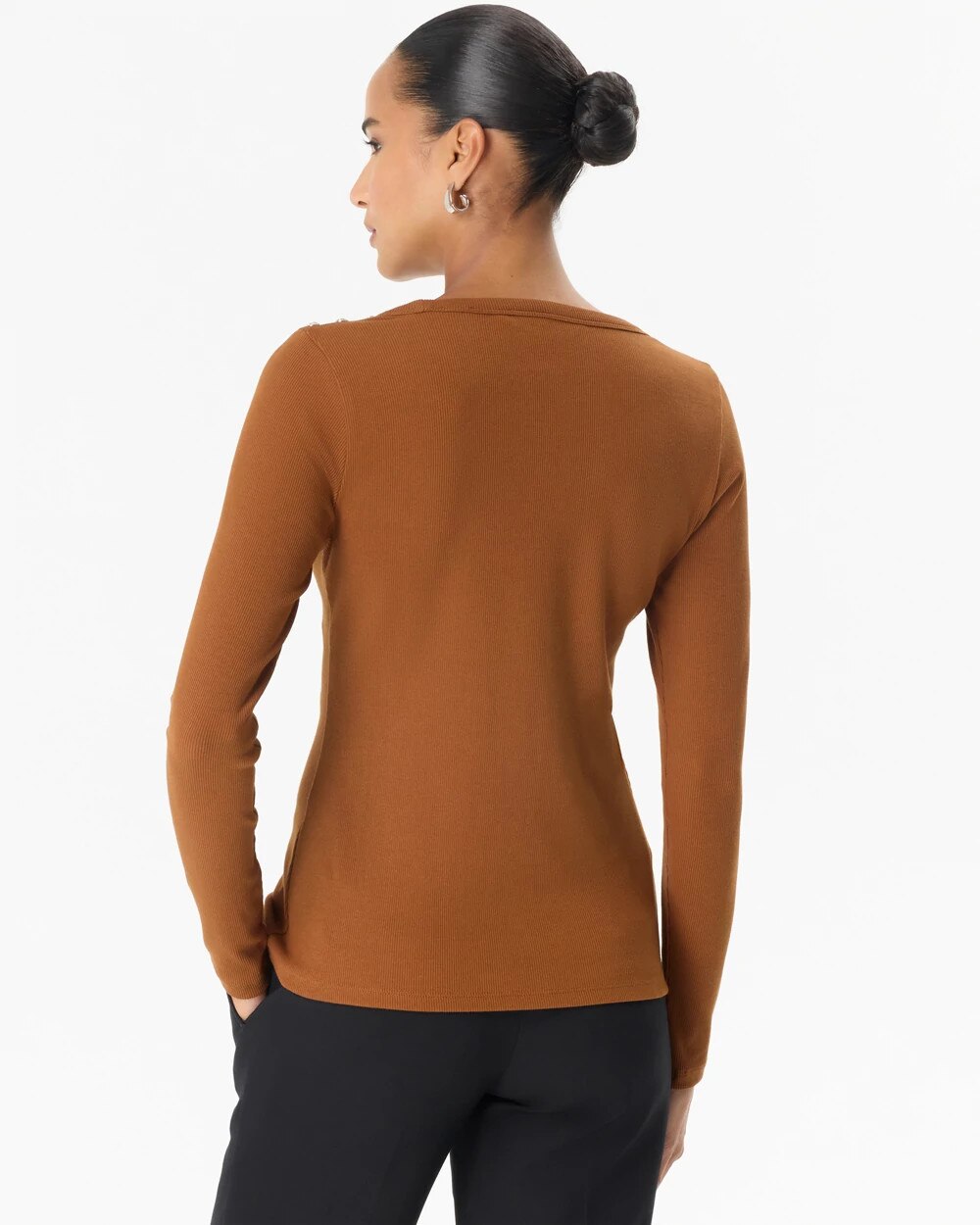 Ribbed Long Sleeve Top
