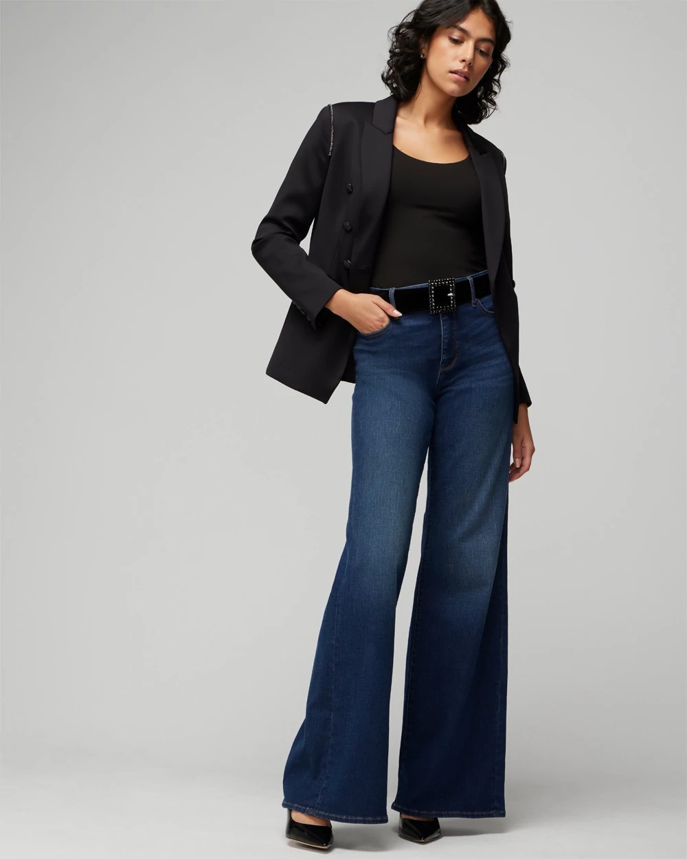 WHBM® Petite Embellished Studio Blazer